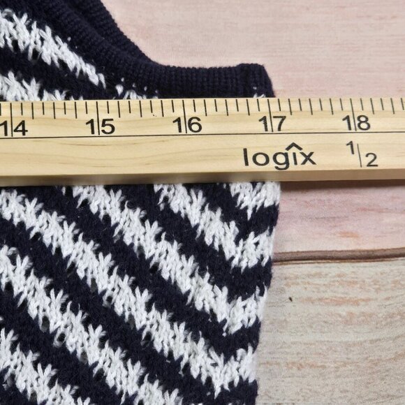 House of Harlow 1960 Navy/White Sleevless Maxi Dress, Women's Large - Picture 7 of 13